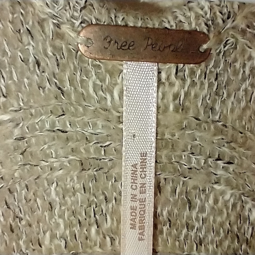 Free People Beached Shell Draped Cardigan S boho - Picture 6 of 9